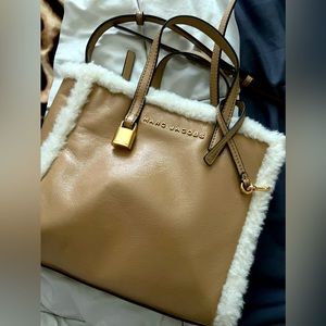 Marc Jacobs Faux fur trim mini tote NWT retail $425